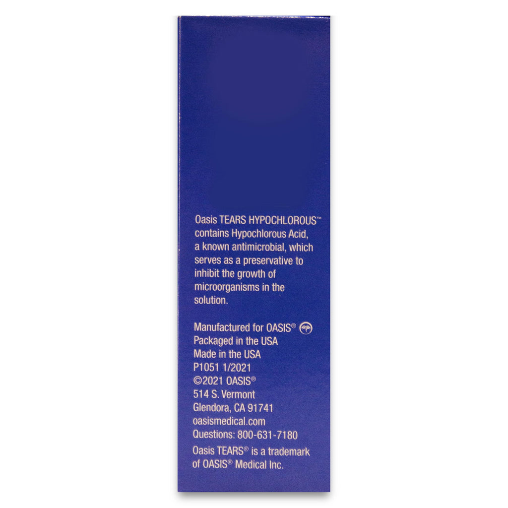 OT7400 - Oasis TEARS HYPOCHLOROUS® Eyelid & Lash Cleansing Spray | Hypochlorous Acid | Gentle, Non-Toxic | 1.86 FL OZ (55 mL)