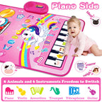 Toys for 1 Year Old Girl Gifts: 3 in 1 Baby Music Mat Toddler Toys Age 1-2