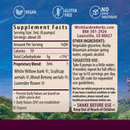 WishGarden Herbs Cranial Comfort Tension & Headache Relief Liquid Tincture, Organic White Willow Bark, Skullcap, Wood Betony & Lavender, Natural Muscle Relaxer for Head, Neck & Shoulder Tension, 4oz