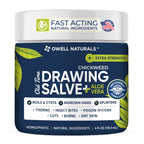 OWELL Naturals Drawing Salve – Fast Acting for Ingrown Hairs, Boils, Bumps, Cysts & Splinters – Clear Non-Staining Formula for Bikini Line, Underarms & Sensitive Skin – 4 oz