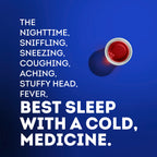 Vicks NyQuil SEVERE Cold & Flu Liquid Twin Pack, Nighttime Relief Medicine for Headache, Fever, Sore Throat, Minor Aches & Pains, Nasal Congestion, Sneezing, Runny Nose, Cough, Berry Flavor, 2x12 OZ