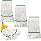 Eccliy 24 Pack Heavy Loop End Cotton String Mop Head Heavy Duty Mop Head Commercial Refills Replacement Bulk for Home Industrial Commercial Floor Cleaning