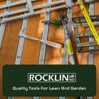 Rocklin™ Lawn Leveling Rake – 22” x 10” Stainless Steel Leveling Tool with 78” Handle | Smooth & Level Soil, Sand or Grass | Durable Leveling Tool for Lawn, Yard and Garden