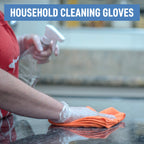 Powder Free Disposable Gloves Small, [1000 Count] - 4 Mil Clear Vinyl Gloves- Extra Strong, 4 Mil Thick - Latex Free, Food Safe, Medical Exam Gloves, Cleaning Gloves - 10 Boxes of 100