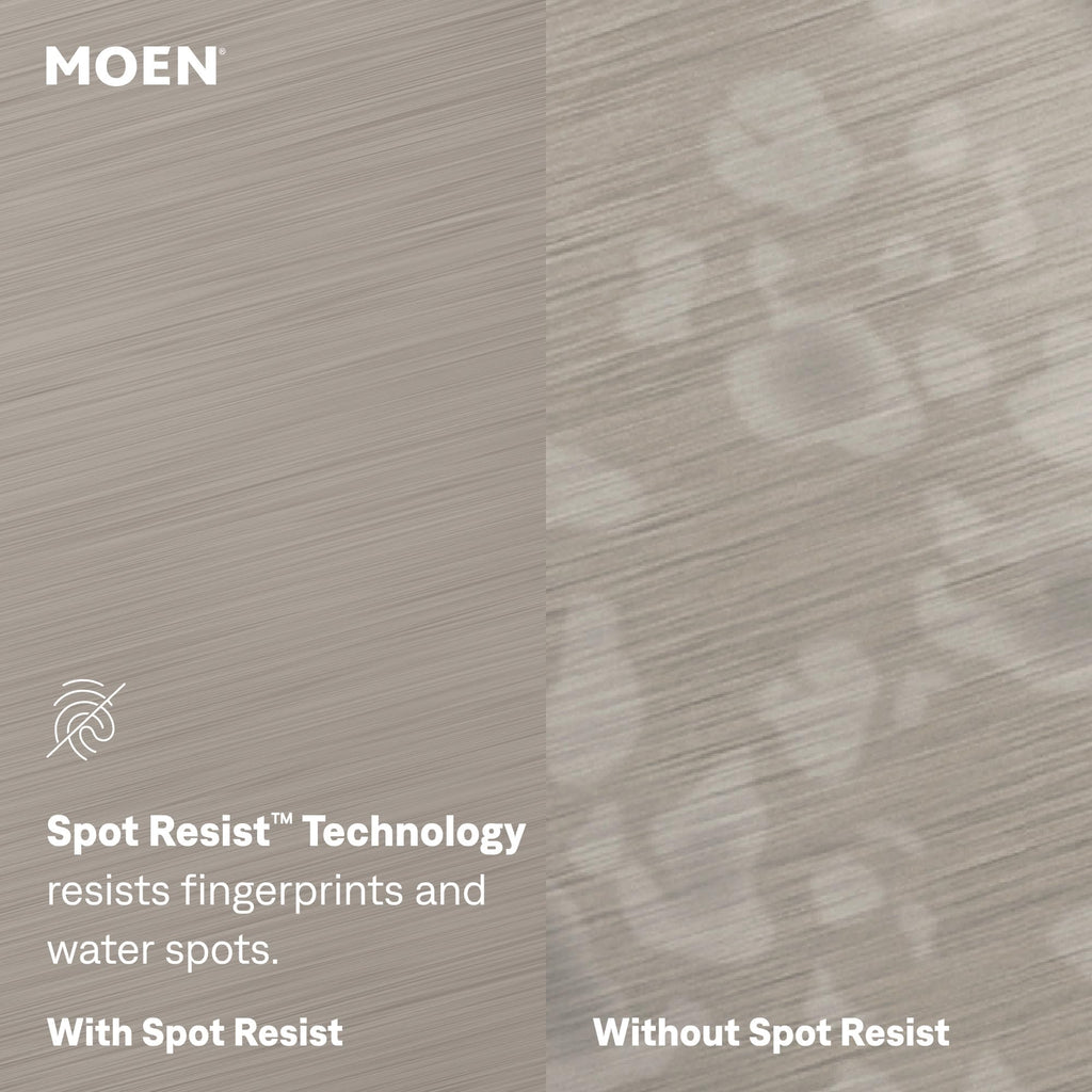 Moen Adler Spot Resist Stainless One-Handle High Arc Pulldown Kitchen Faucet with Power Clean, 87233SRS