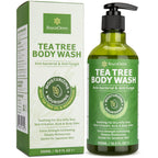 Roycederm Tea Tree Antifungal Care Bundle: Body Wash & Shampoo for Skin and Scalp Health