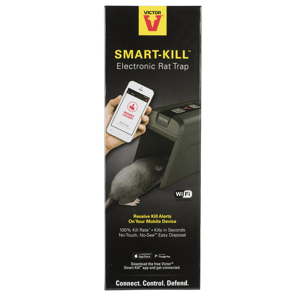 Victor M2-2P M2 Smart-Kill Wi-Fi Electronic Rat Trap-2 Pack, Black