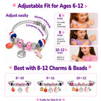 COO&KOO Charm Bracelet Making Kit, A Unicorn Girls Toy that Inspires Creativity and Imagination, Crafts for Girls Ages 8-12 with Jewelry Making Kit Perfect Gifts for 6 7 8 9 10 Girl Self-Expression!