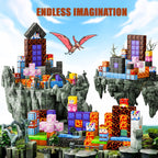 Magnetic Blocks - Build Magnet World Magic Portal Set, Magnetic Tiles Building Blocks Toddler Toys STEM Sensory Outdoor Toys for 3+ Year Old Boys & Girls, Creative Kids Games Kids Toys-120PCS