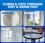 Windex Fast Shine Foam Glass Cleaner, No-Drip Windows, Doors, Mirrors & Countertops Aerosol Cleaning Spray, Streak-Free Shine, Removes Fingerprints, Dust, Dirt, Grime & More 19 oz (Pack of 1)