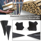 Otoolling 4 & 5 Lbs 2 Pcs Wood Splitting Wedges Manual Log Splitter, Black