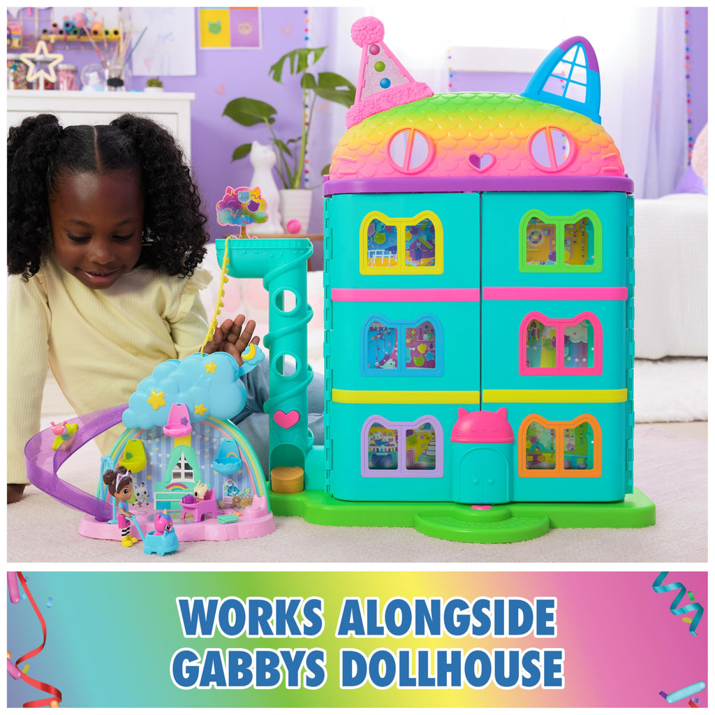 Gabby's Dollhouse Kitty Care Ear Purrfect Playroom – 17-Piece Playset with 4 Toy Figures, Dollhouse Furniture, Doll Accessories & Baby Doll Stuff for Kids Ages 3+