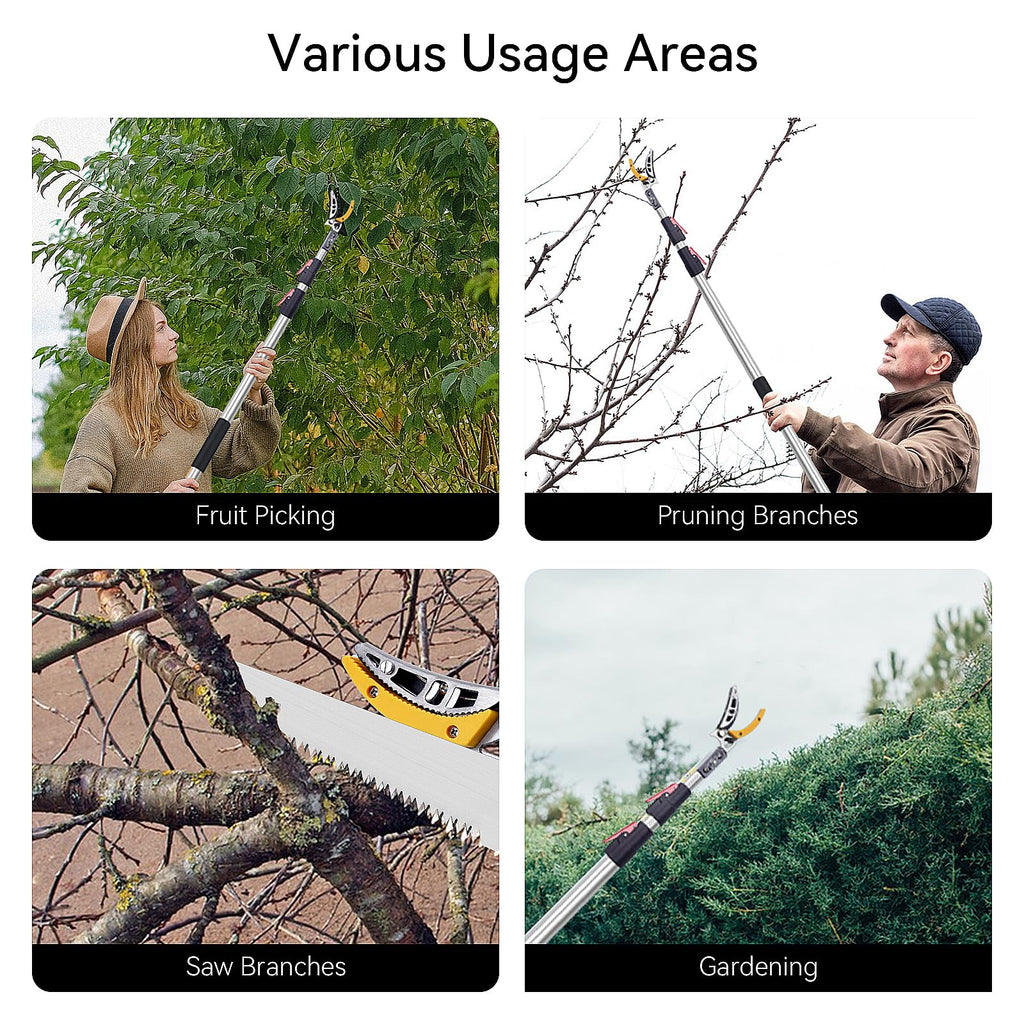 FLORA GUARD Telescoping Tree Pruner 4.6-10 FT with Pole Saw