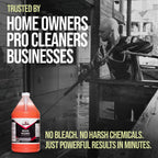 Southeast Softwash Wood Wizard | Heavy Duty Wood Floor Cleaner & Stain Remover | No-Bleach Wooden Floor Cleaner for Decks, Fences, & Docks | Odorless Concentrated Solution (1 Gallon Jug, 4 Pack)