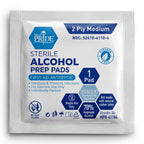 MED PRIDE Sterile Alcohol Prep Pads, Antiseptic, 70% Isopropyl, Individually Wrapped, Medical Grade 2 Ply Wipes (200 Count (Pack of 1) White)