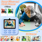 Kids Instant Digital Cameras for Boys and Girls, 1080P HD Dual-Lens Selfie Digital Camera with Print Paper & TF Card, Christmas Birthday Gifts Toys for Toddler and Teenagers Age 3-16 Years Old