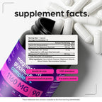 Magnesium Glycinate 1160mg + Aloe Vera, D3 & K2 Complex 90 Capsules - High Absorption, Non-Laxative - Supports, Muscle Function & Healthy Metabolism Chelated Formula