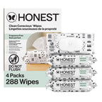 The Honest Company Multi-Use Baby Wipes, Pattern Play, 288 Count