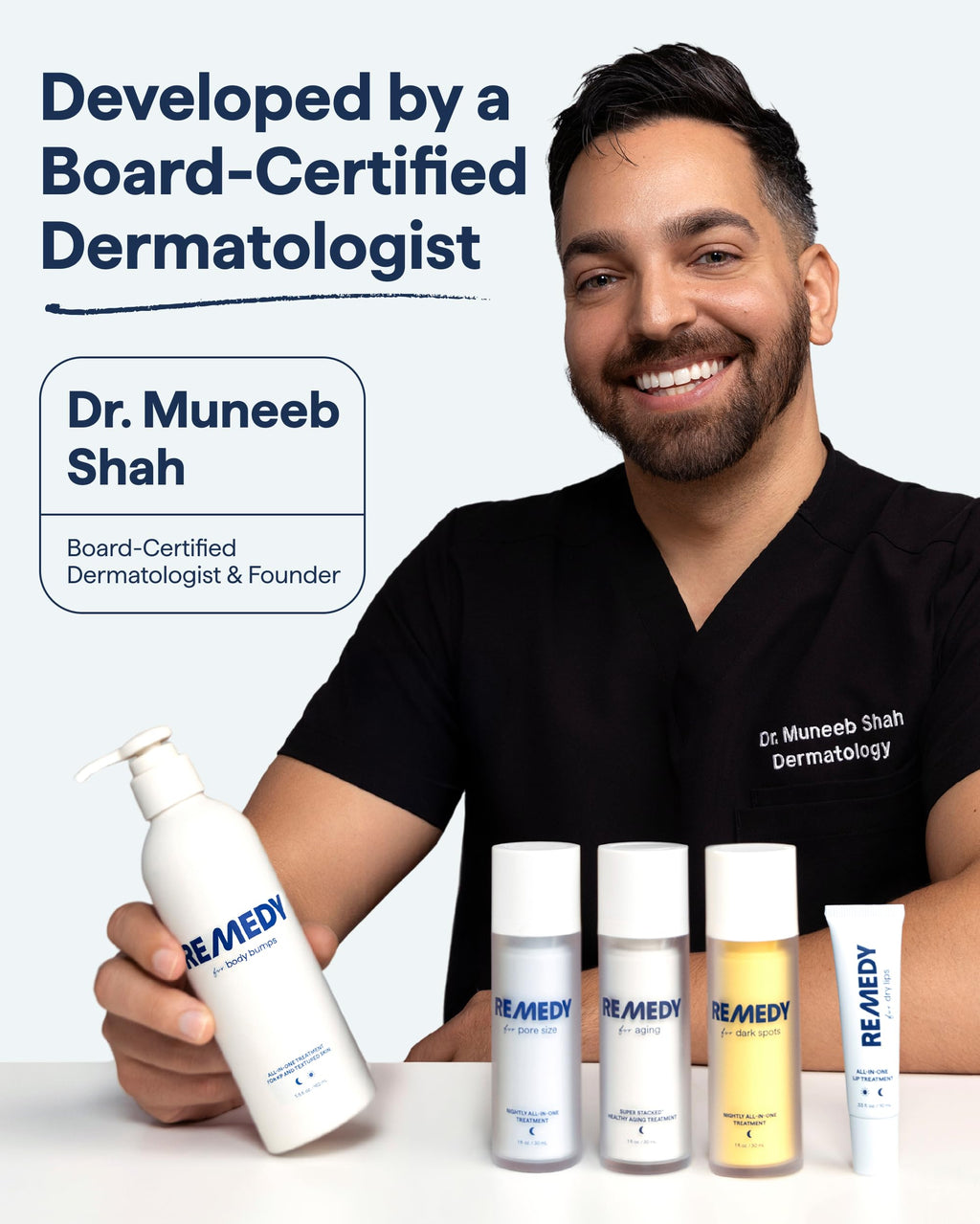 Remedy for Body Bumps | KP Exfoliating Body Moisturizer | Keratosis Pilaris (KP) Treatment For Textured, Crepey Skin with Urea, Lactic Acid, Retinol | Smoothing Body Lotion | By Dermatologist Dr. Shah