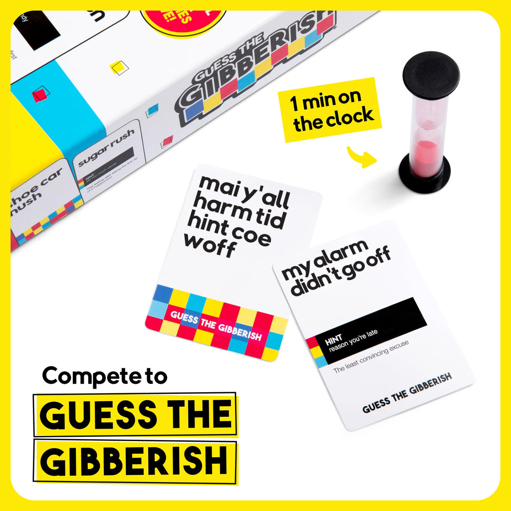 WHAT DO YOU MEME? Guess The Gibberish Card Game for Families by Relatable