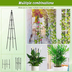 AlisisFores Garden Trellis for Climbing Plants Outdoor, 63 inch Tall,2 PCS
