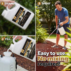 DOMINATOR Mulch Anchor 64oz - Mulch Glue for Landscaping | Mulch Glue Spray for Rubber Mulch, Wood Chips, Pine Straw, Cedar & Cypress | Ready to Spray Heavy Duty Landscape Glue