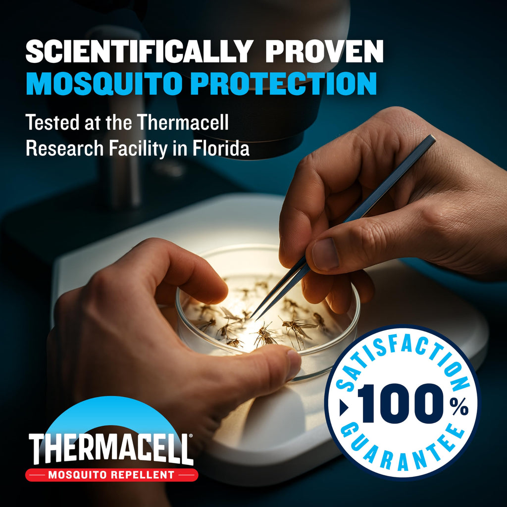 Thermacell E-ZoneGuard Patio Rechargeable Mosquito Repeller with 20-Foot Zone of Scientifically Proven Outdoor Protection; 9-Hr Battery; 12-Hr Refill; Bug Spray Alternative; DEET-Free