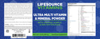 LifeSource Vitamins Ultra Multi Vitamin & Mineral Powder w/Phytos Reds Phyto Purples and Phyto Oranges - 30 Day Supply