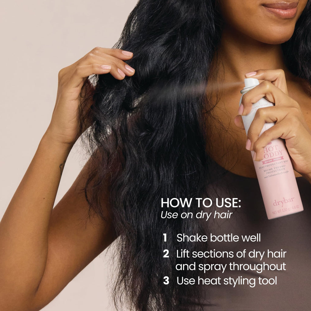 Drybar Hot Toddy Heat Protectant Mist for Hair, Blanc Scent, 4.6 oz