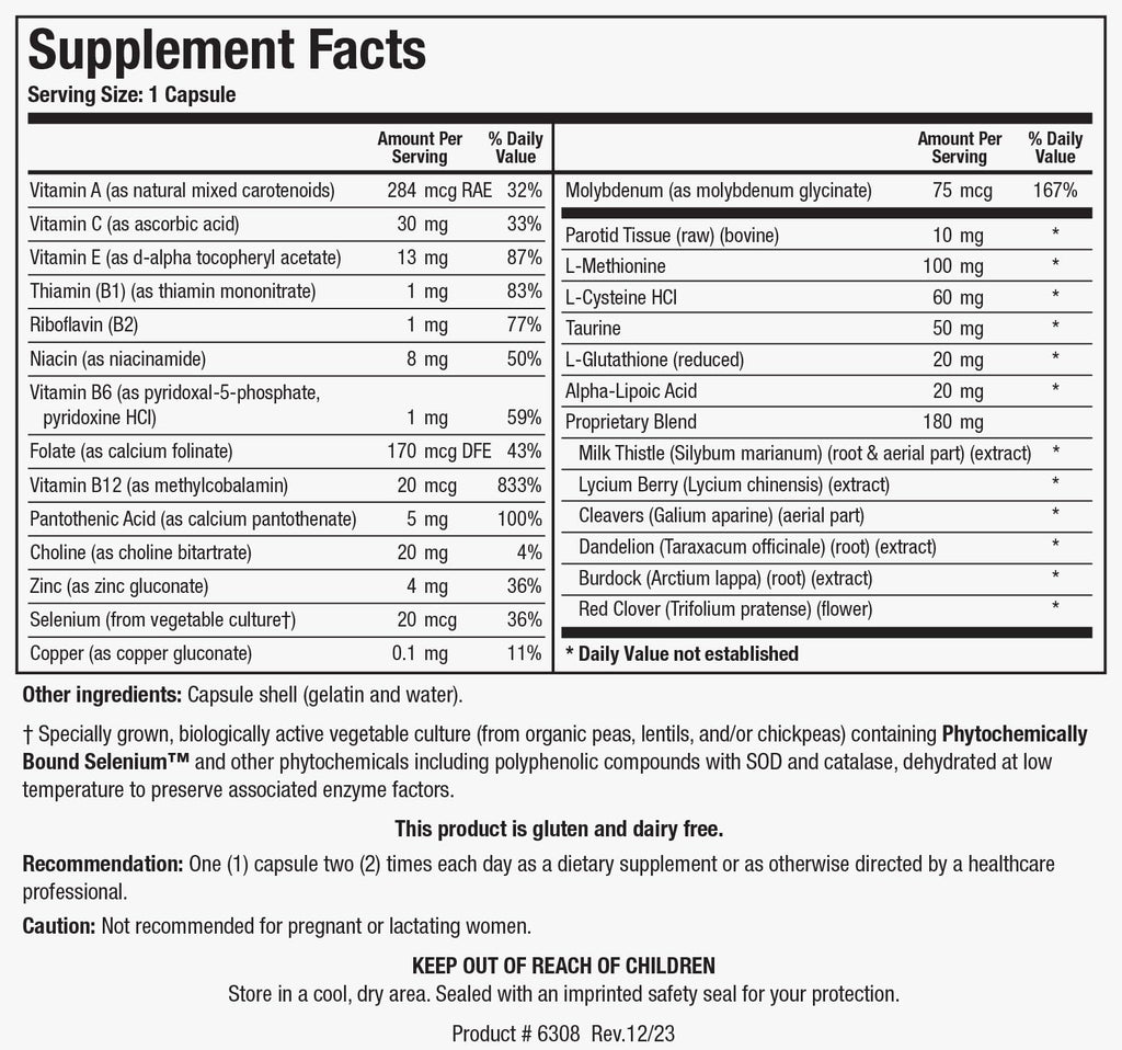 BIOTICS RESEARCH MCS-2 Metabolic Clearing Support, Liver Health, Potent Antioxidant Formula, Milk Thistle, Red Clover, 90 Capsules