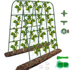 65"×50" Cucumber Trellis for Raised Bed,Tall Metal Arch Garden Trellis for Climbing Plants Outdoor,Vegetables,Plant Support Peas,Fruit,Flower,Grape,Tomato, Bean