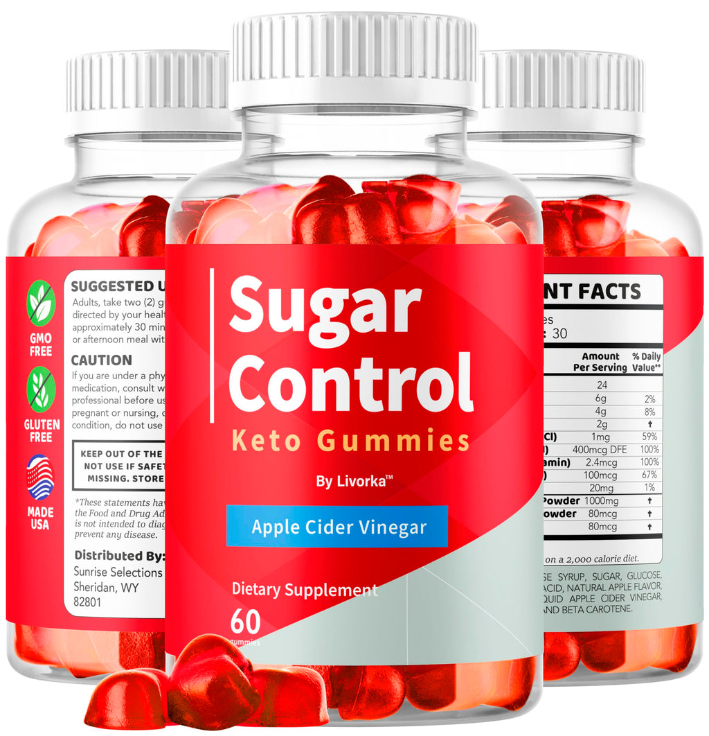 (2 Pack) SugarControl Keto Gummies - Official SugarControl Advanced Apple Cider Vinegar Gummys All Natural Supplement Support, 120 Gummies for 2 Months