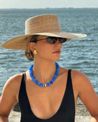 LILIE&WHITE Blue Beaded Necklaces for Women