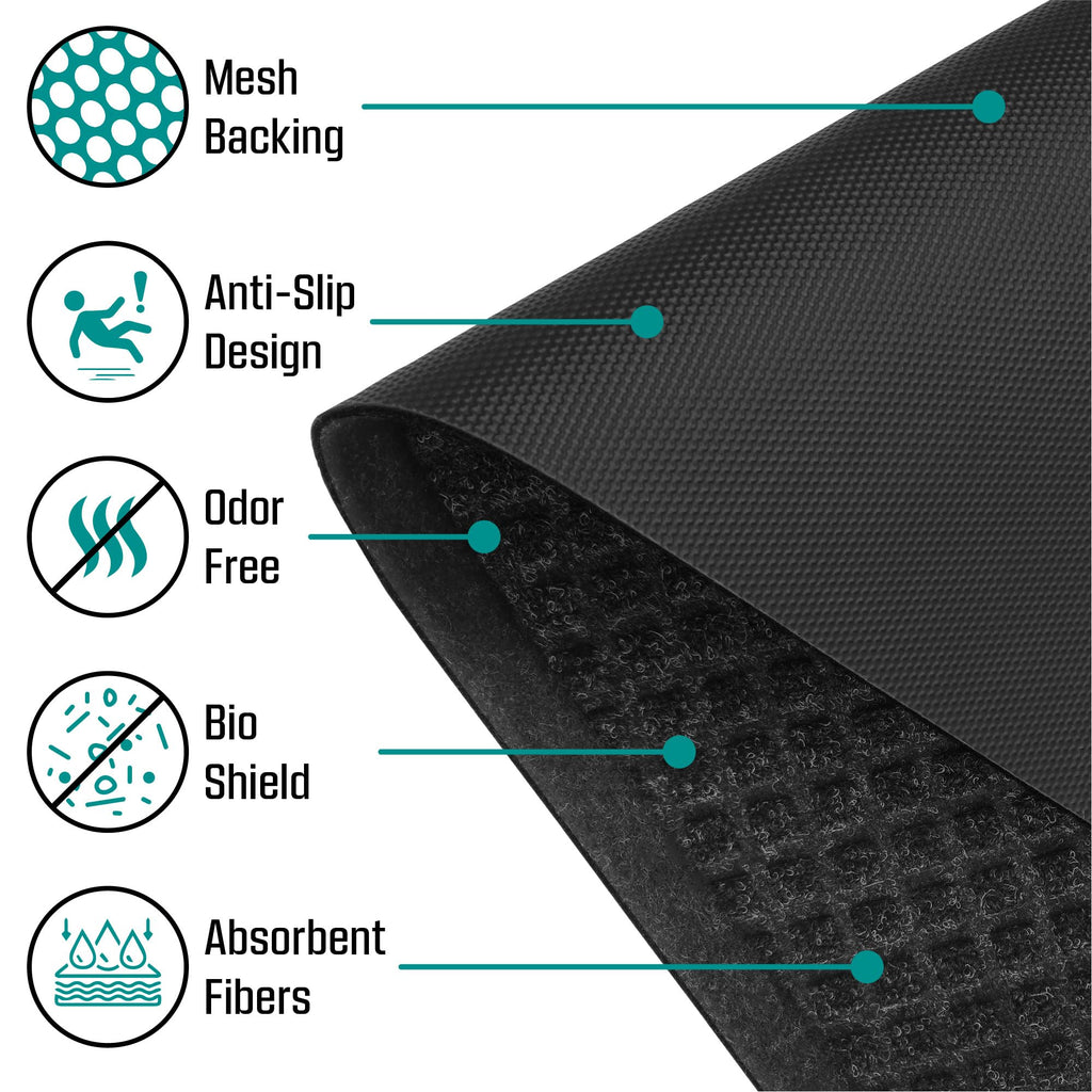 12 Pack - Professional Urinal Floor Mats for Men Bathroom | Non-Slip Urinal Mats | Disposable Bathroom Urinal Pads for Commercial Restrooms