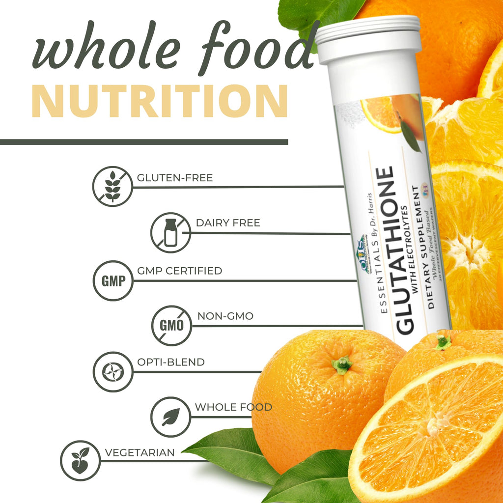 Optimal Health Systems Essential Glutathione | Super Antioxidant + Potent Vitamin C + Electrolytes | Tri-peptide Glutathione Anti-Aging Supplement | 20 Wafers