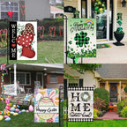 Seasonal Garden Flags Set of 12 Double Sided 12x18 Inch Yard Flags