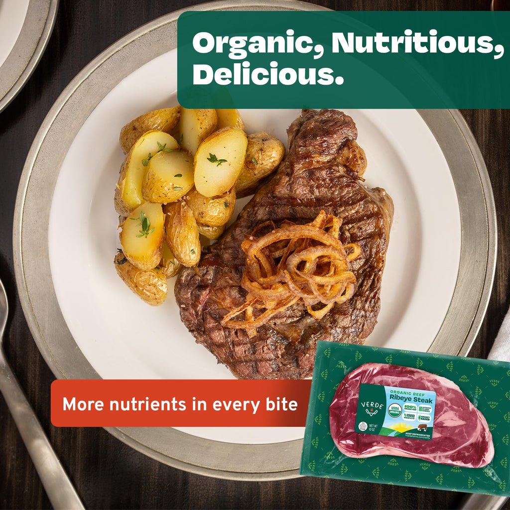 Verde Farms, Beef Ribeye Steak, Organic, Grass-Fed | 0.625 lbs.
