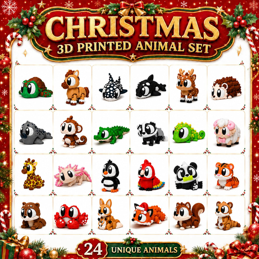 2026 Christmas Advent Calendar, 3D Printed Advent Calendars for kids