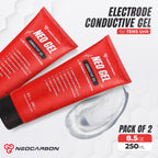 NEOCARBON Electrode Conductive Gel for TENS Unit, Doppler Ultrasound Device, Cavitation microcurrent Machine and Replacement Pads, Clear 2 Pack, 250 ml