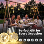 SOLPEX Hanging Solar Lights for Outside Garden Solar Hanging Lanterns 8 Pc