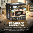 TITANPATCH PRO Waterproof Sealant Tape – Black 4" x20' – Stops Leaks Fast & Stays Sealed for 15+ Years – Sticks to RVs, Roofs, Pools, Boats, Gutters – Built for Harsh Weather (-40°F to 190°F)