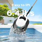 (2026 Upgrade) TALOSBO S1 PRO Robotic Pool Vacuum – Dual-Motor Above-Ground Pool Cleaner, 120 Mins Runtime, Quick Charging, 2.2L Large Filter Basket & Auto-Parking for Easy Retrieval