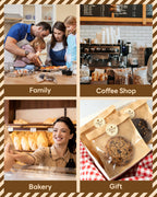 Bake Choice 100PCS Cookie Bags with Seal, 5.7x6.5 Individual Treat Bags