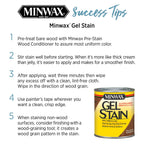 Minwax 260604444 Interior Wood Gel Stain, 1/2 pint, Walnut