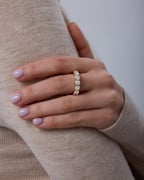 PAVOI White Gold Eternity Ring for Women