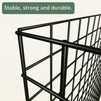 Warmfarm 12 Pics DIY Metal Plant Protectors from Deer, Garden Fencing Animal Barrier Size 11.8 * 11.8 inches, Mesh Plant Cage Chicken Wire Cloche for Plants with Stakes and Nylon Cables (12 Pcs)