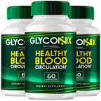 Glyconix Blood Optimizer Capsules, Official Glyconix Advanced Blood Formula Supplement Pills - Maximum Strength, All Natural Healthy Circulation & Stable Levels, Glyco Nix Health Reviews (3 Pack)