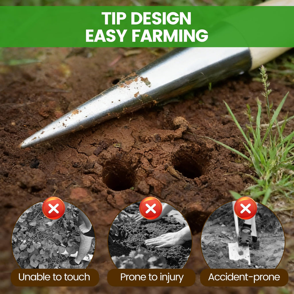 Plant Hole Digger for Planting, Garden Seed Dispenser, Bulb Planting Tool, Handheld Digger Garden Seed Planting Tool for Planting Tulip Daffodil Saffron Vegetable Seeds (1pcs)