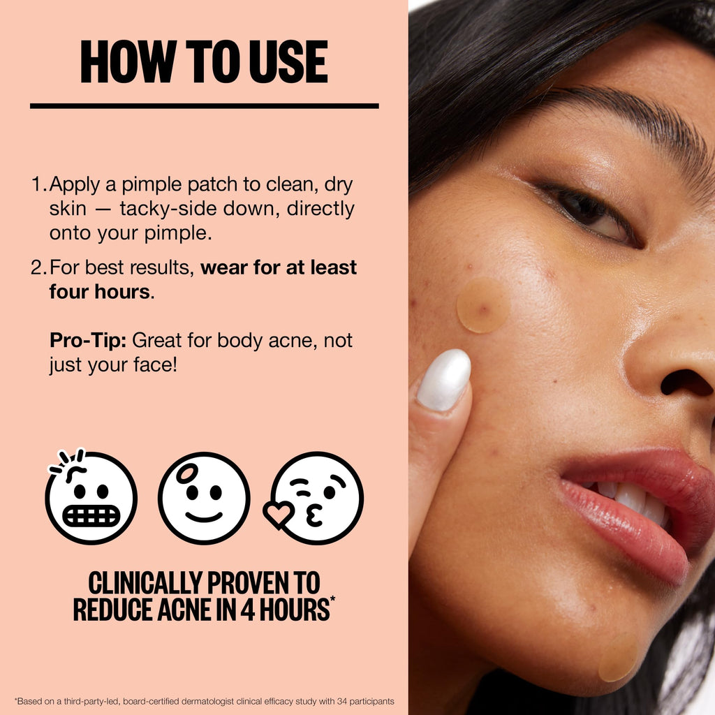 PEACE OUT Acne Healing Dots Hydrocolloid Pimple Patches, Acne Spot Treatment with Salicylic Acid, Retinol, and Aloe Vera for Blemishes and Breakouts, 40 Count