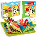 hahaland Busy Book for Toddlers 1-3 - Montessori Toys Busy Board for 1 Year Old Boy Gifts Girl Toys Educational Learning Quiet Activity Books Travel Toy One Year Old Birthday Christmas Toddler Gifts